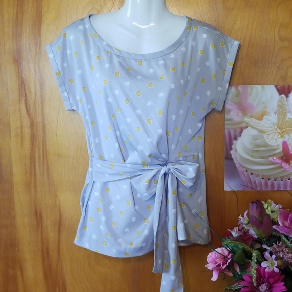 Banana Republic Tops - 🔴SALE Banana Republic Gray & Yellow Blouse, M